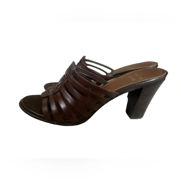 Circa Joan & David leather 3 inch slip on heel sandals in excellent condition - Picture 1 of 6